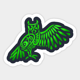 Owl Tribal Design Sticker